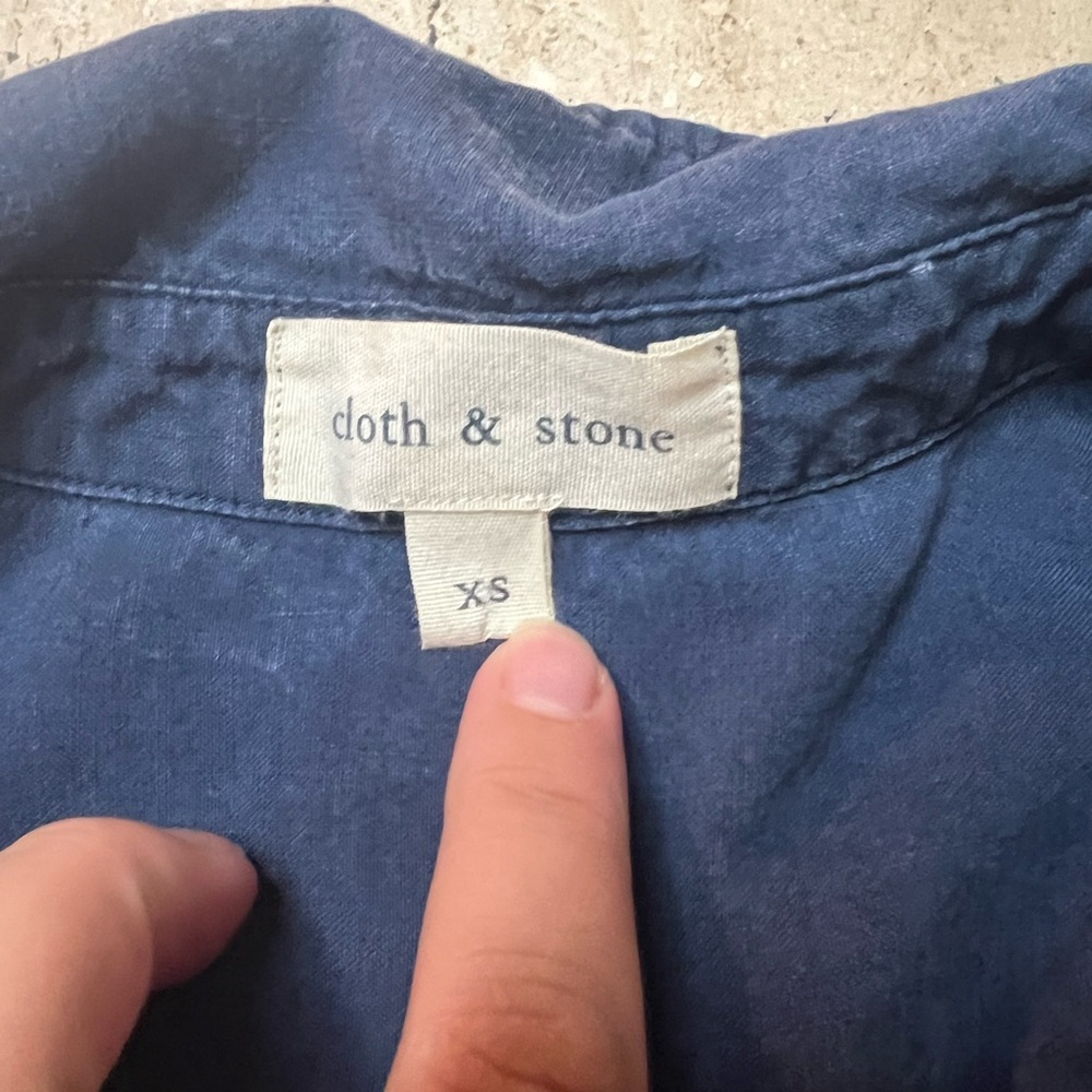 Anthropologie Cloth and Stone Denim Shirt Dress Size XS - Picture 5 of 5